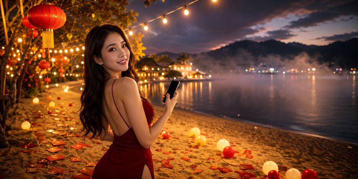 Người chơi xổ số lô đề tại Đà Lạt với đèn lồng rực rỡ trên 23win1