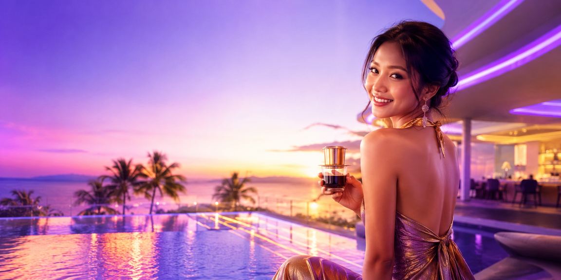 Người chơi xổ số và giải trí buổi tối tại Đà Nẵng với cà phê trên nền tảng 23win1