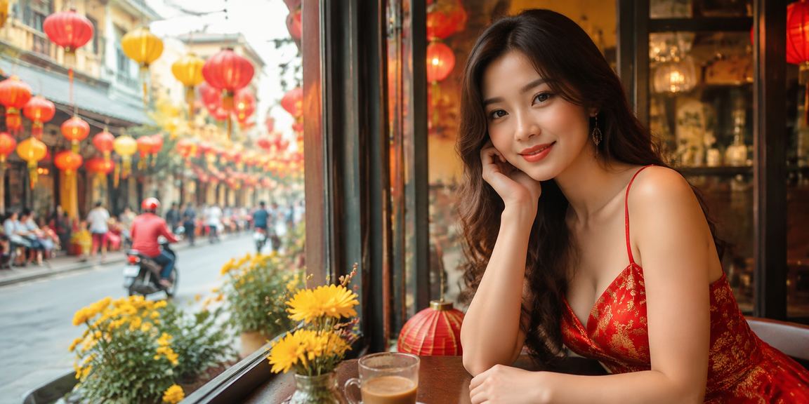 Người dùng Hà Nội uống cà phê xem xổ số và jackpot tích lũy trên điện thoại buổi sáng